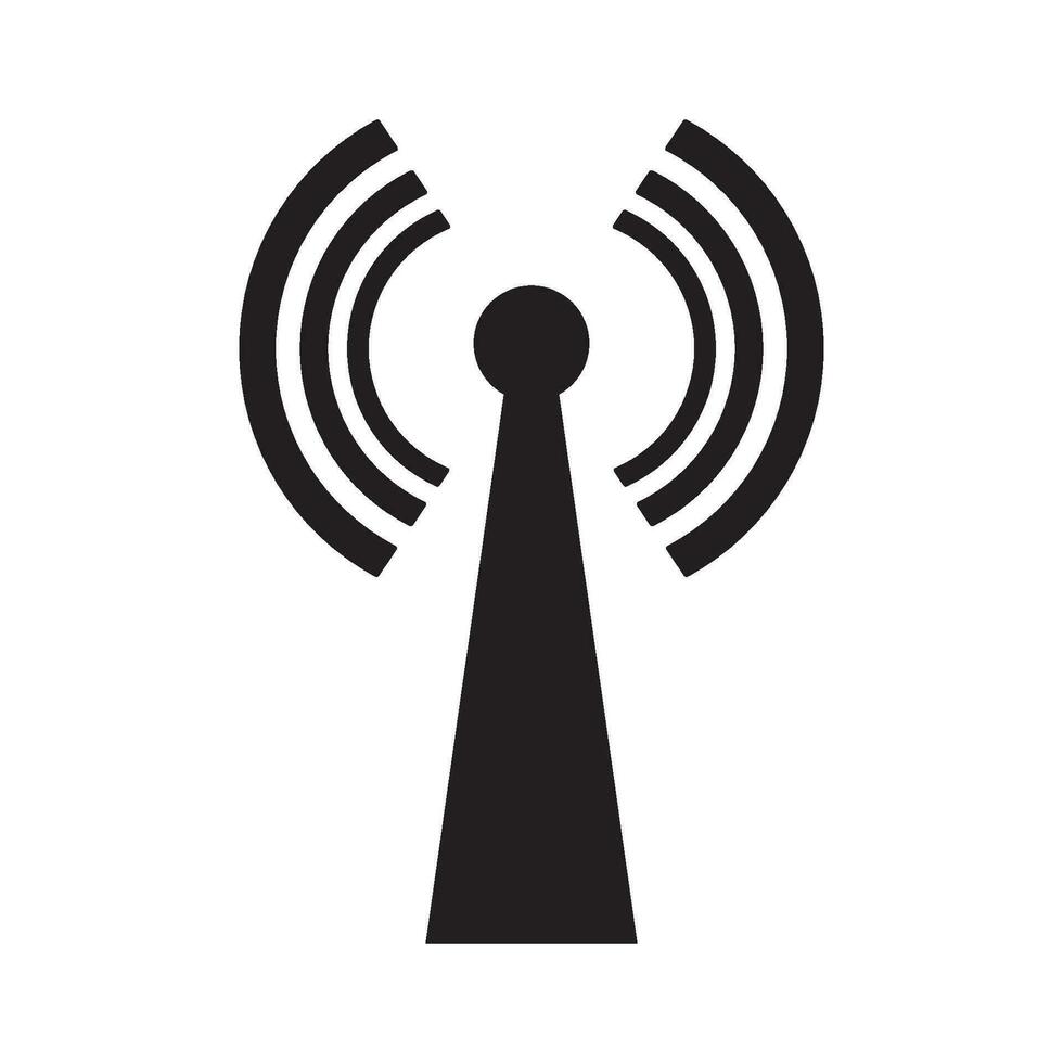 signal transmitter icon logo vector design template