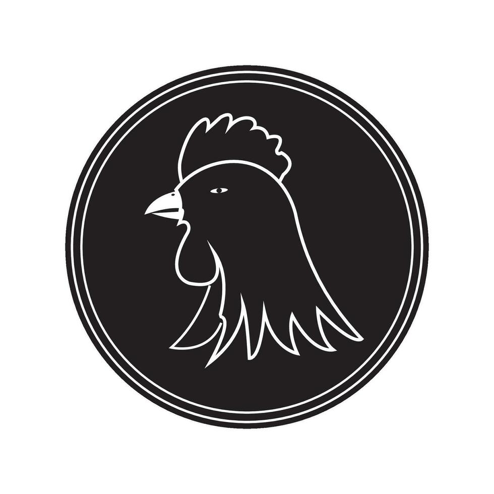 pollo icono logo vector diseño modelo