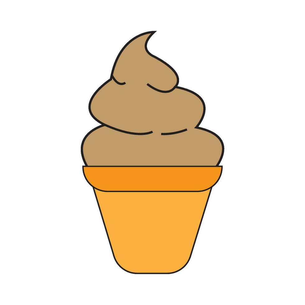 ice cream icon logo vector design template