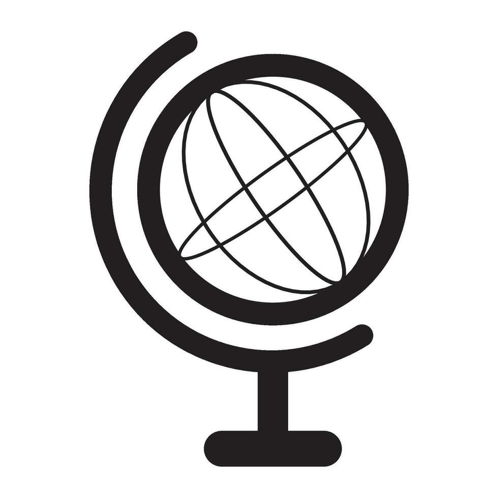 globe icon logo vector design template