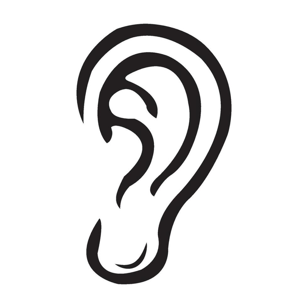 ear icon logo vector design template