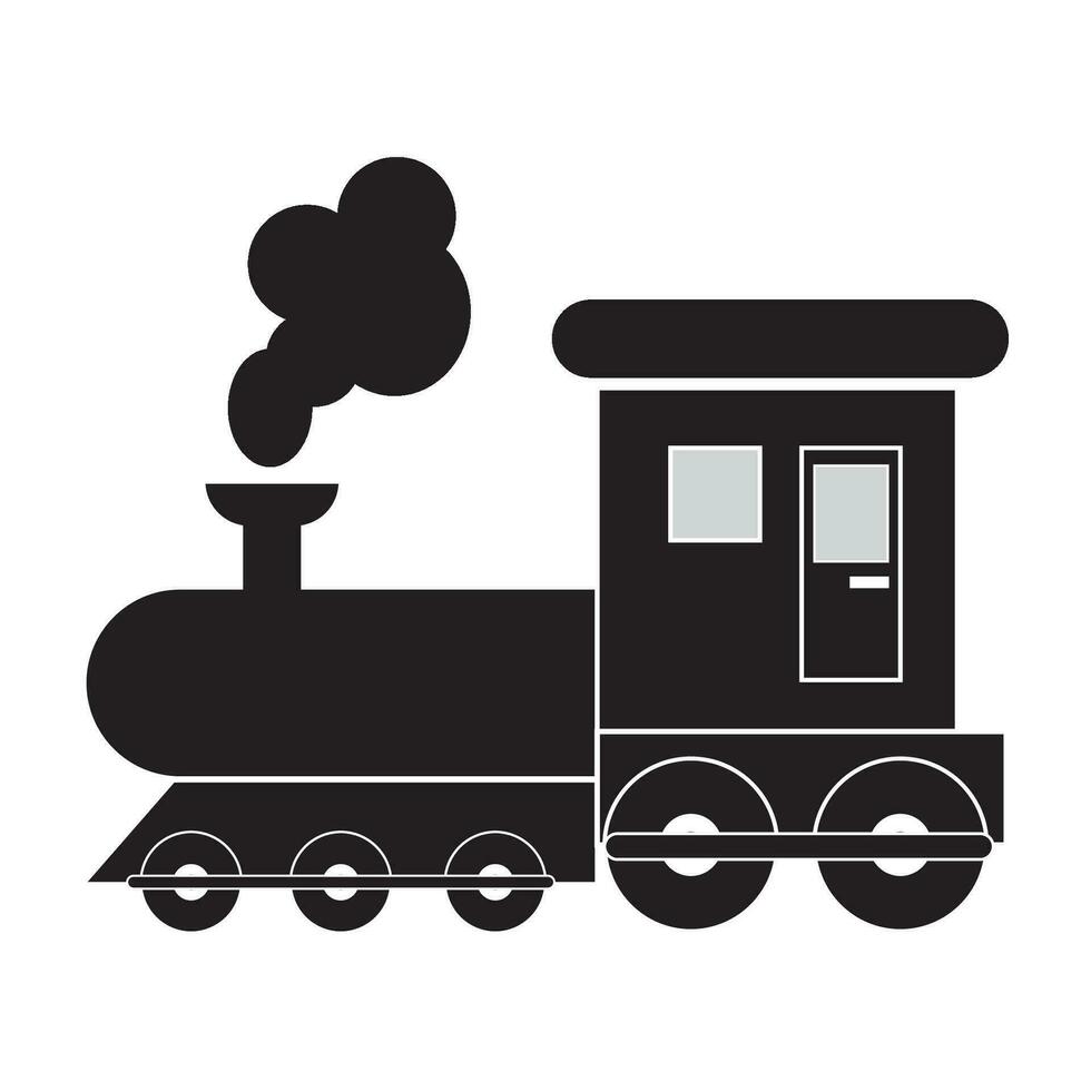 train icon logo vector design template