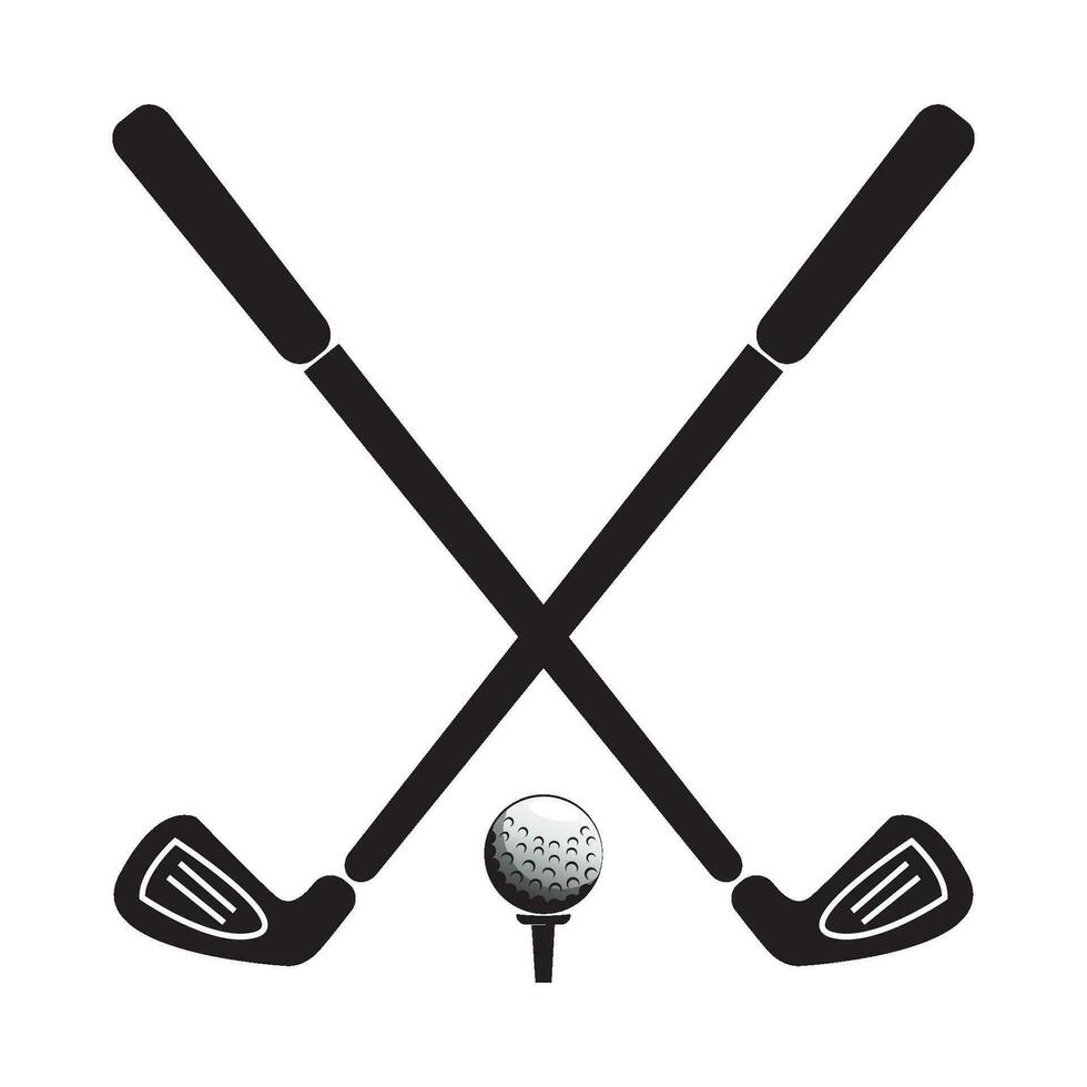 golf icon logo vector design template