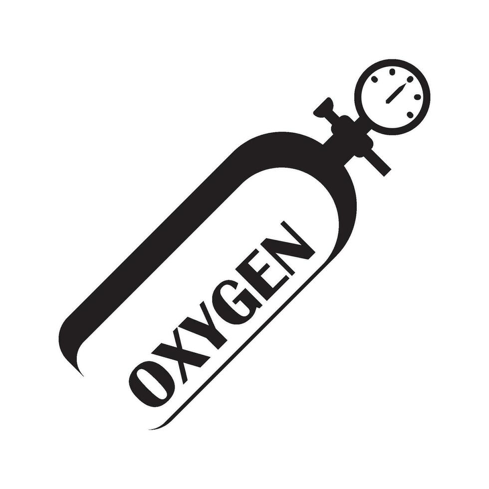 oxygen tube icon logo vector design template