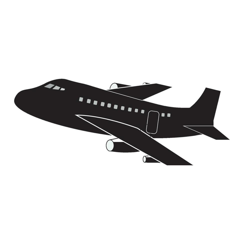 airplane icon logo vector design template