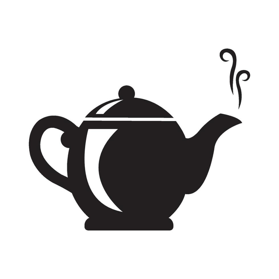 teapot icon logo vector design template