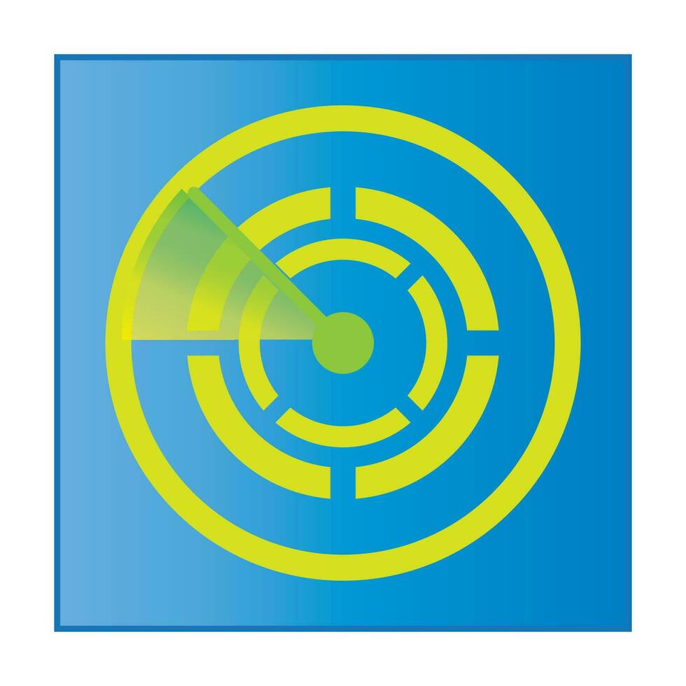 radar icon logo vector design template