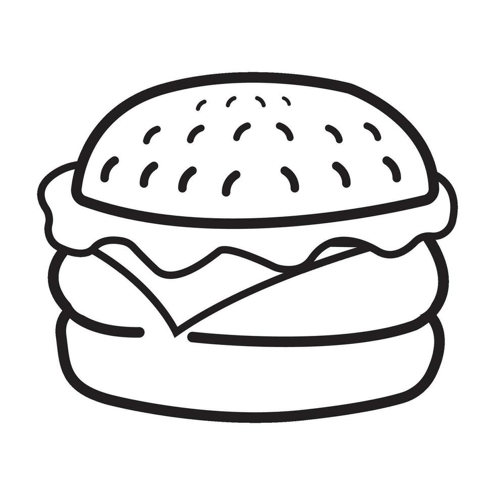 hamburguesas icono logo vector diseño modelo