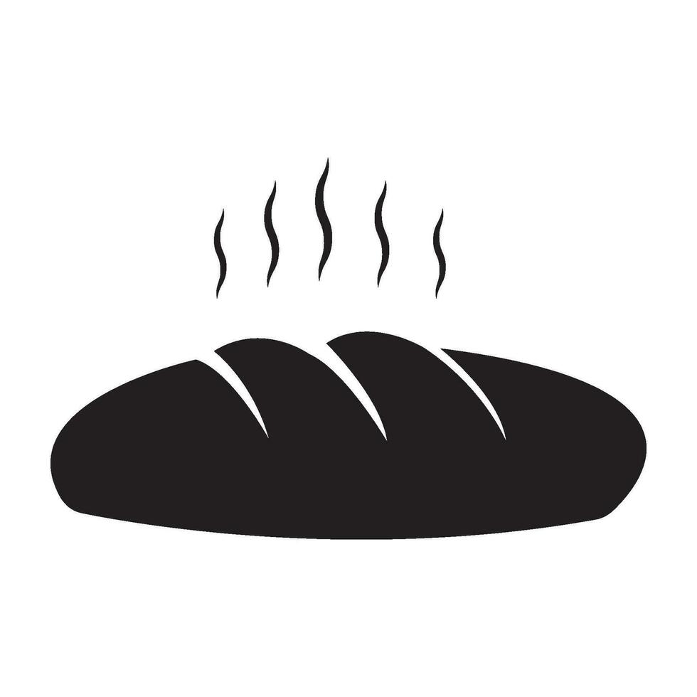 bread icon logo vector design template