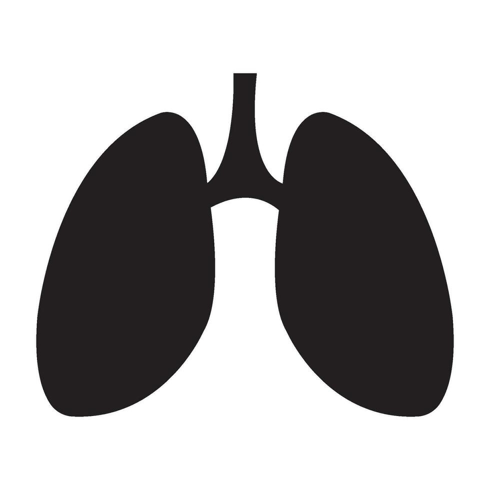 lungs icon logo vector design template