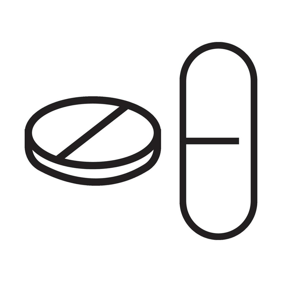 medicina cápsulas icono logo vector diseño modelo