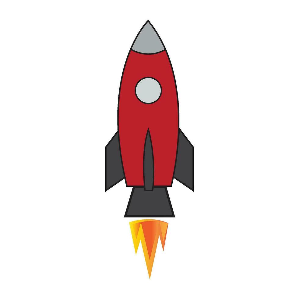 cohete icono logo vector diseño modelo