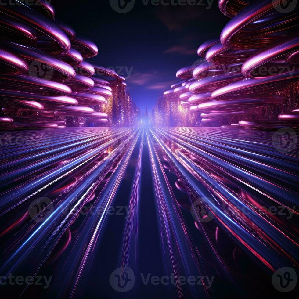 AI Generated Design element. 3D illustration. rendering. futuristic interior.AI Generative. photo