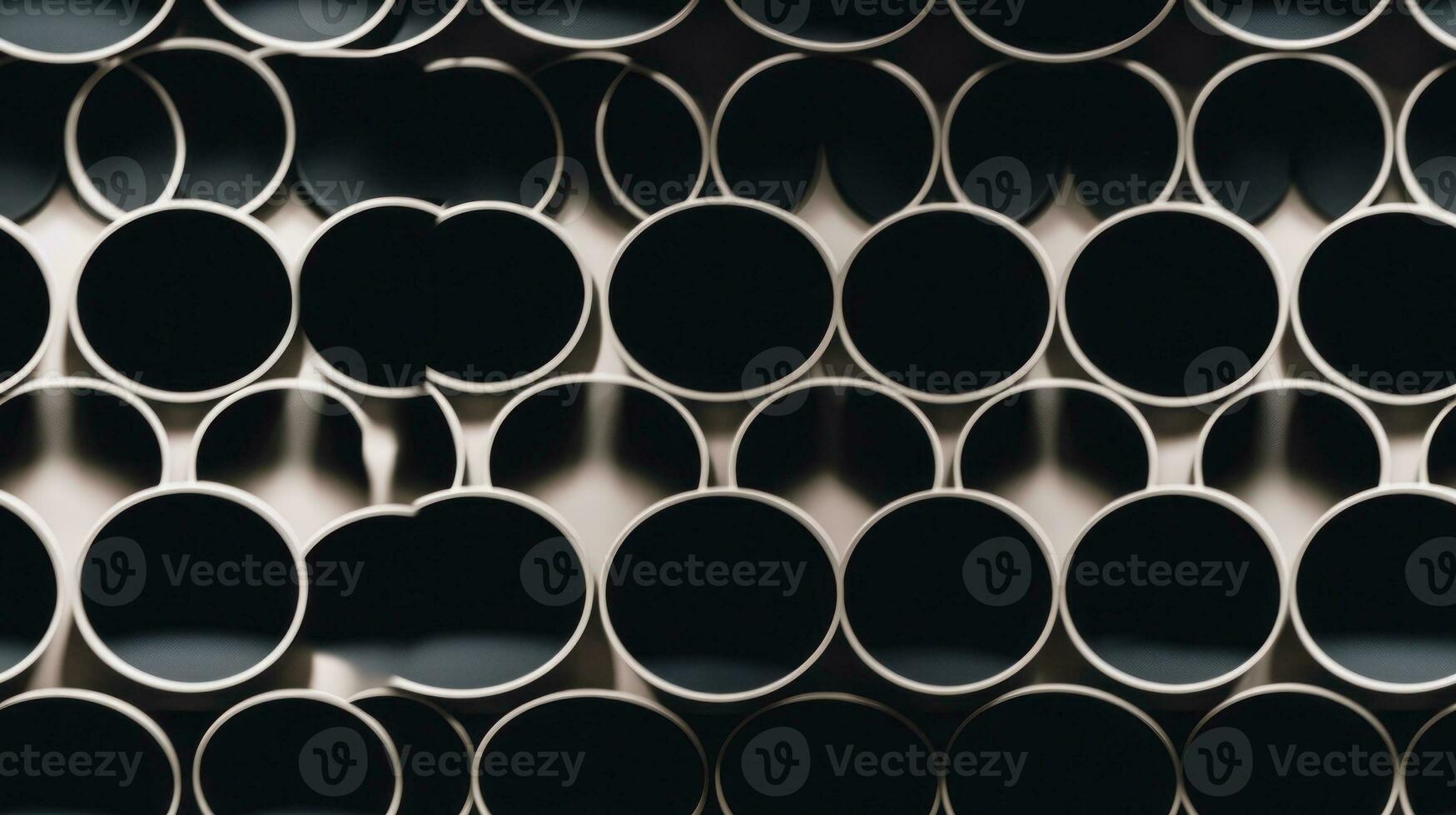 AI Generated Abstract Modern Geometry Exterior Architecture. Abstract business interior in minimalism. AI Generative. photo