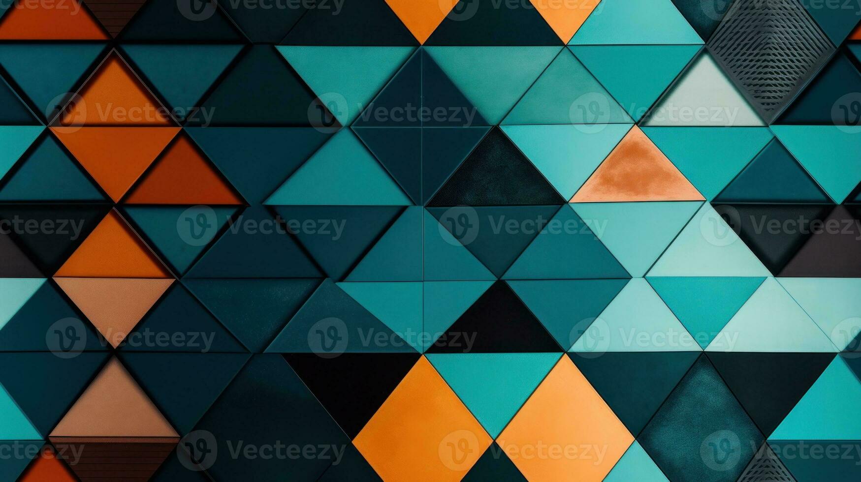 AI Generated Abstract Modern Geometry Exterior Architecture. Abstract business interior in minimalism. AI Generative. photo