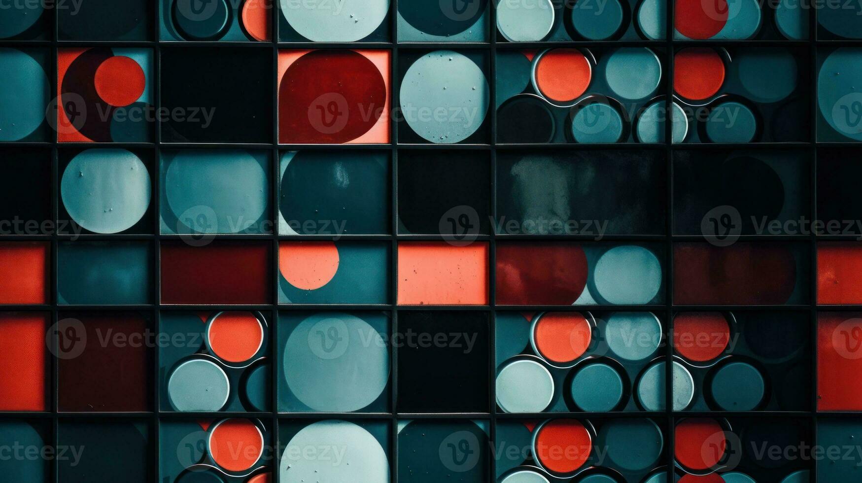 AI Generated Abstract Modern Geometry Exterior Architecture. Abstract business interior in minimalism. AI Generative. photo