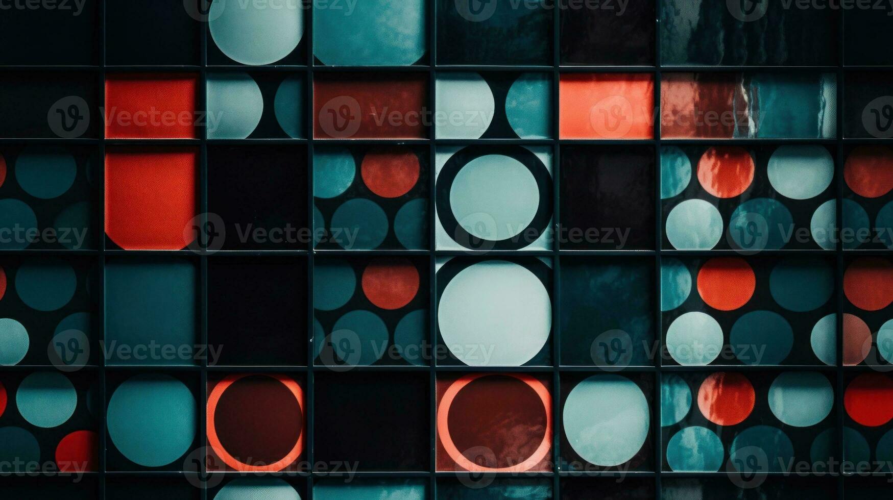 AI Generated Abstract Modern Geometry Exterior Architecture. Abstract business interior in minimalism. AI Generative. photo