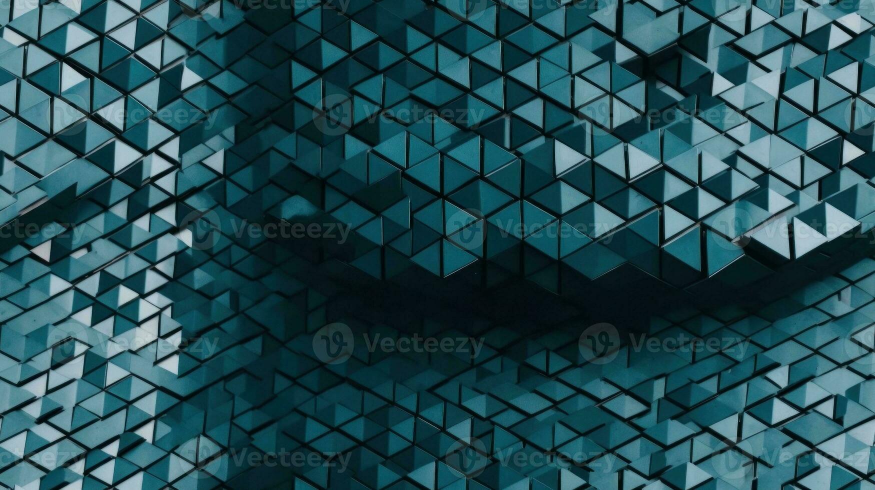 AI Generated Abstract Modern Geometry Exterior Architecture. Abstract business interior in minimalism. AI Generative. photo