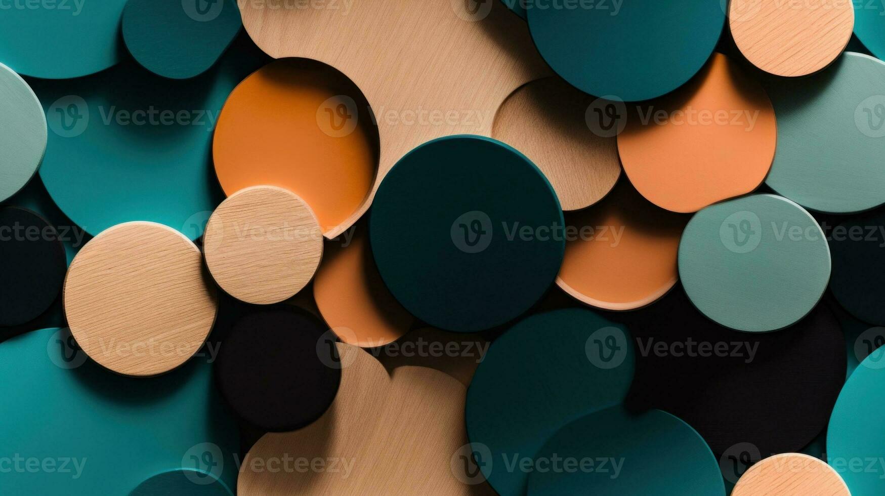 AI Generated Abstract Modern Geometry Exterior Architecture. Abstract business interior in minimalism. AI Generative. photo