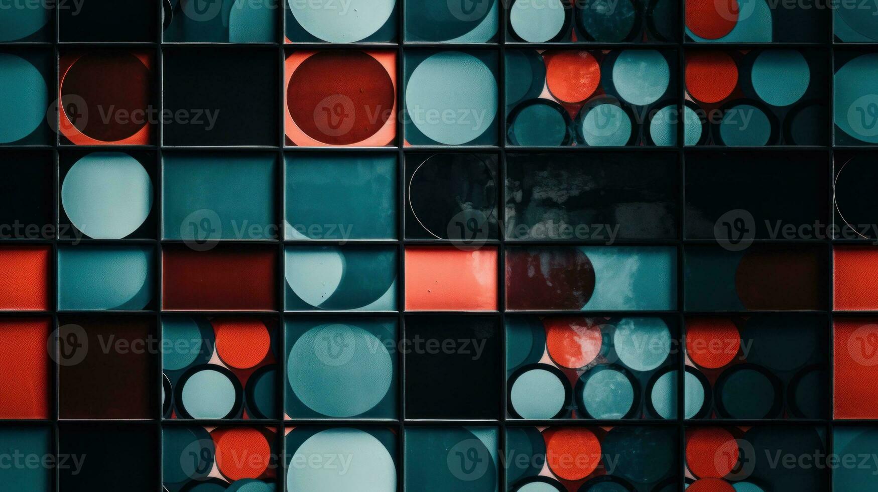 AI Generated Abstract Modern Geometry Exterior Architecture. Abstract business interior in minimalism. AI Generative. photo