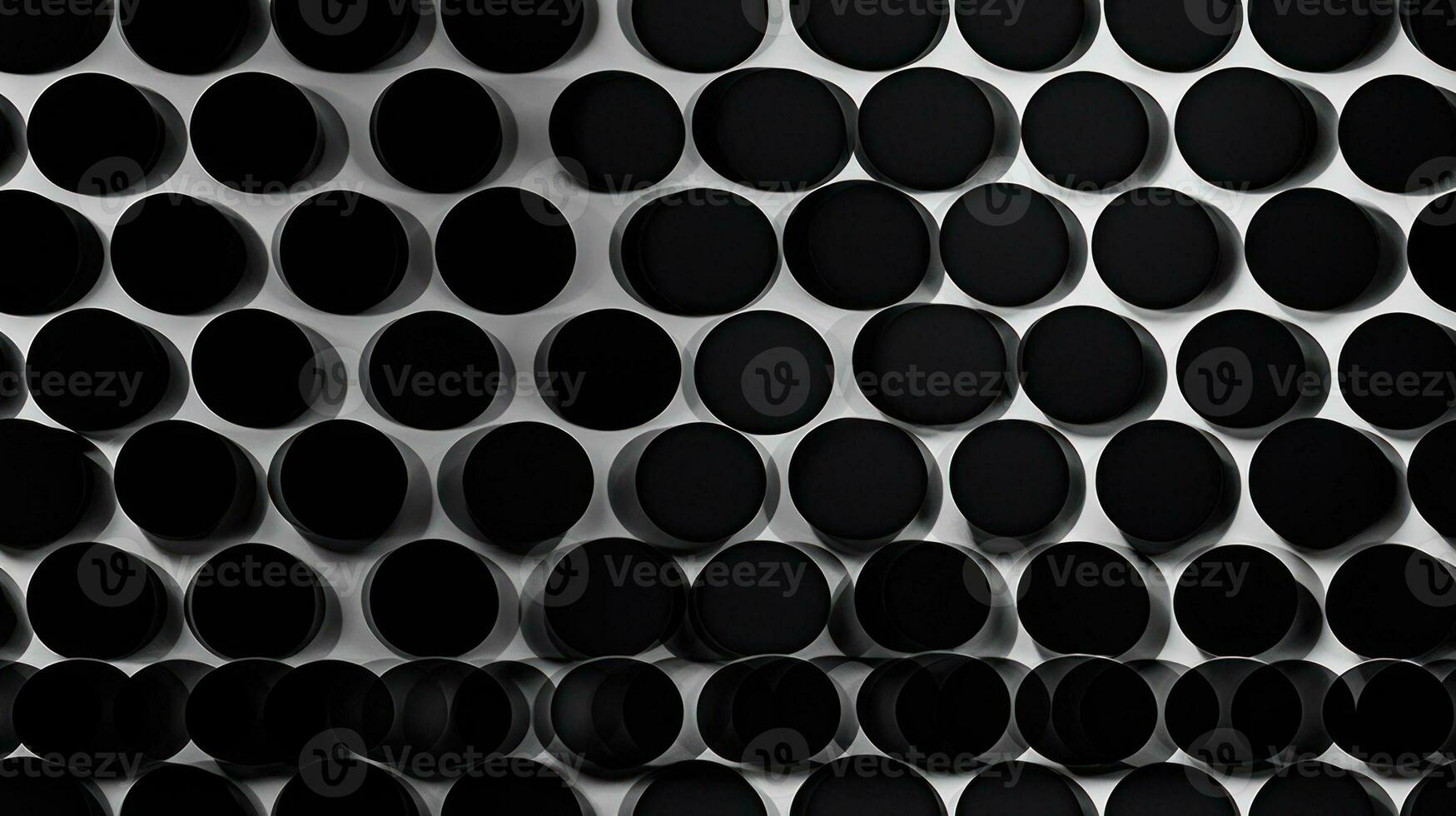 AI Generated Abstract Modern Geometry Exterior Architecture. Abstract business interior in minimalism. AI Generative. photo