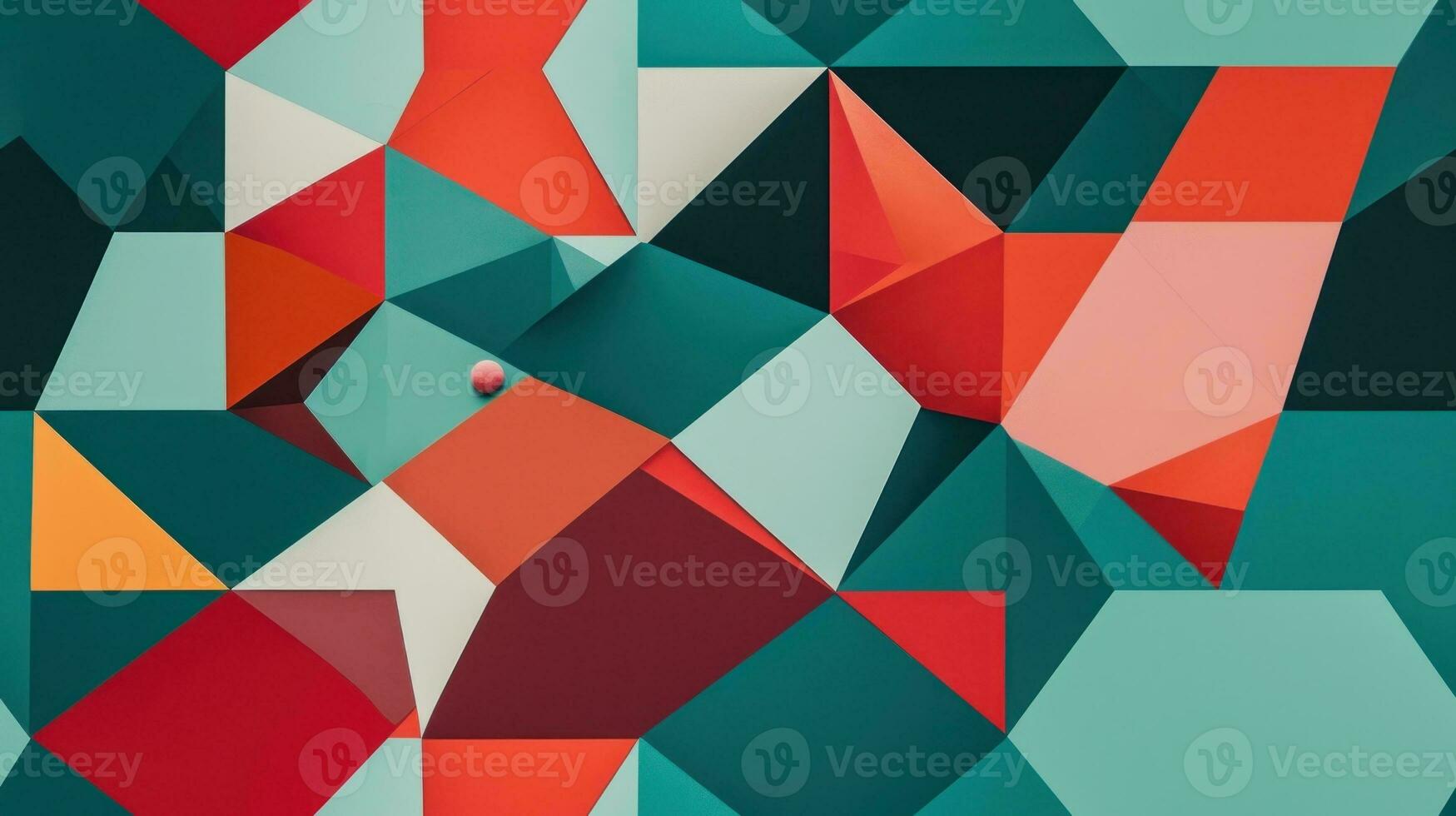 AI Generated Abstract Modern Geometry Exterior Architecture. Abstract business interior in minimalism. AI Generative. photo