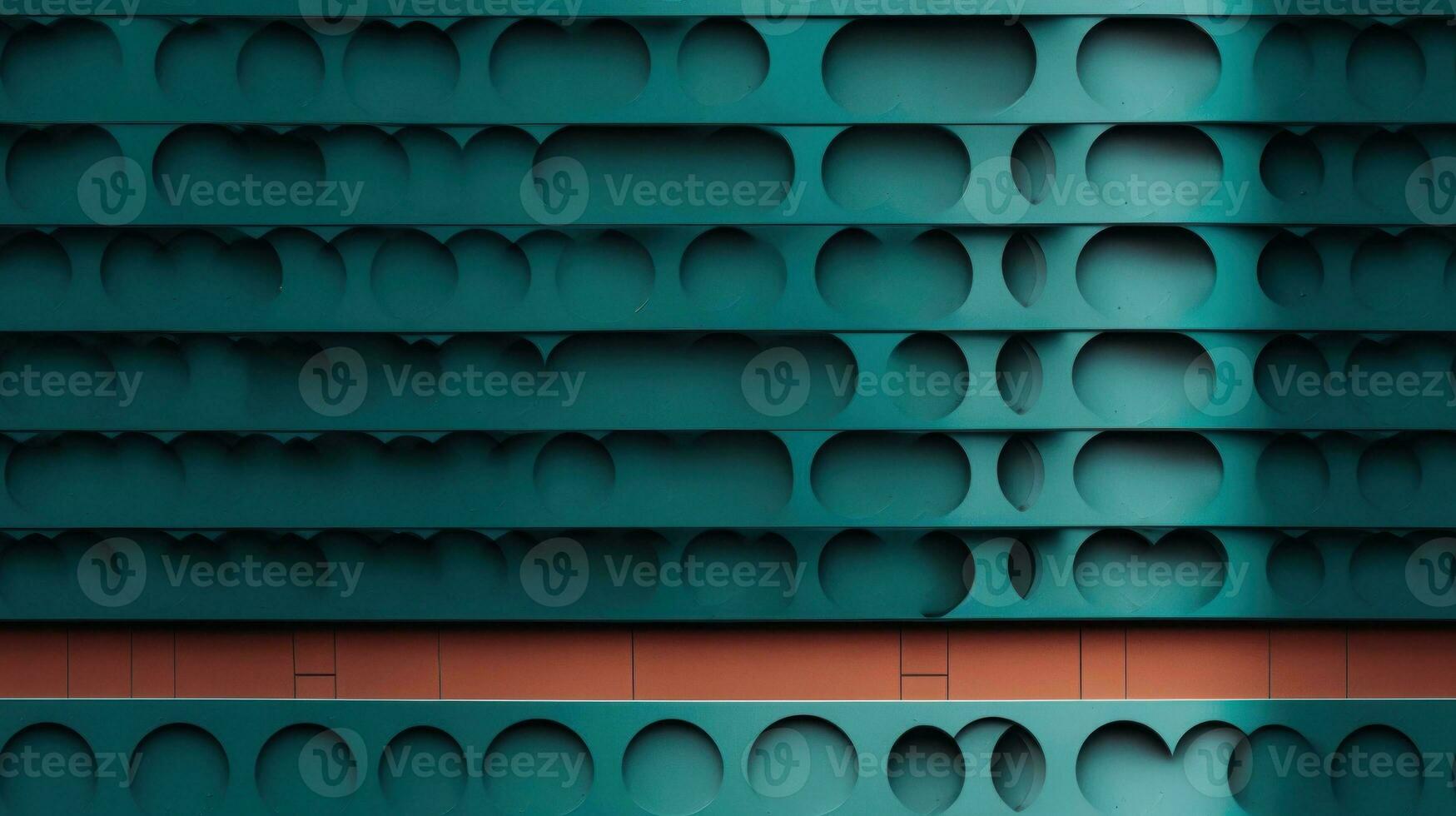 AI Generated Abstract Modern Geometry Exterior Architecture. Abstract business interior in minimalism. AI Generative. photo