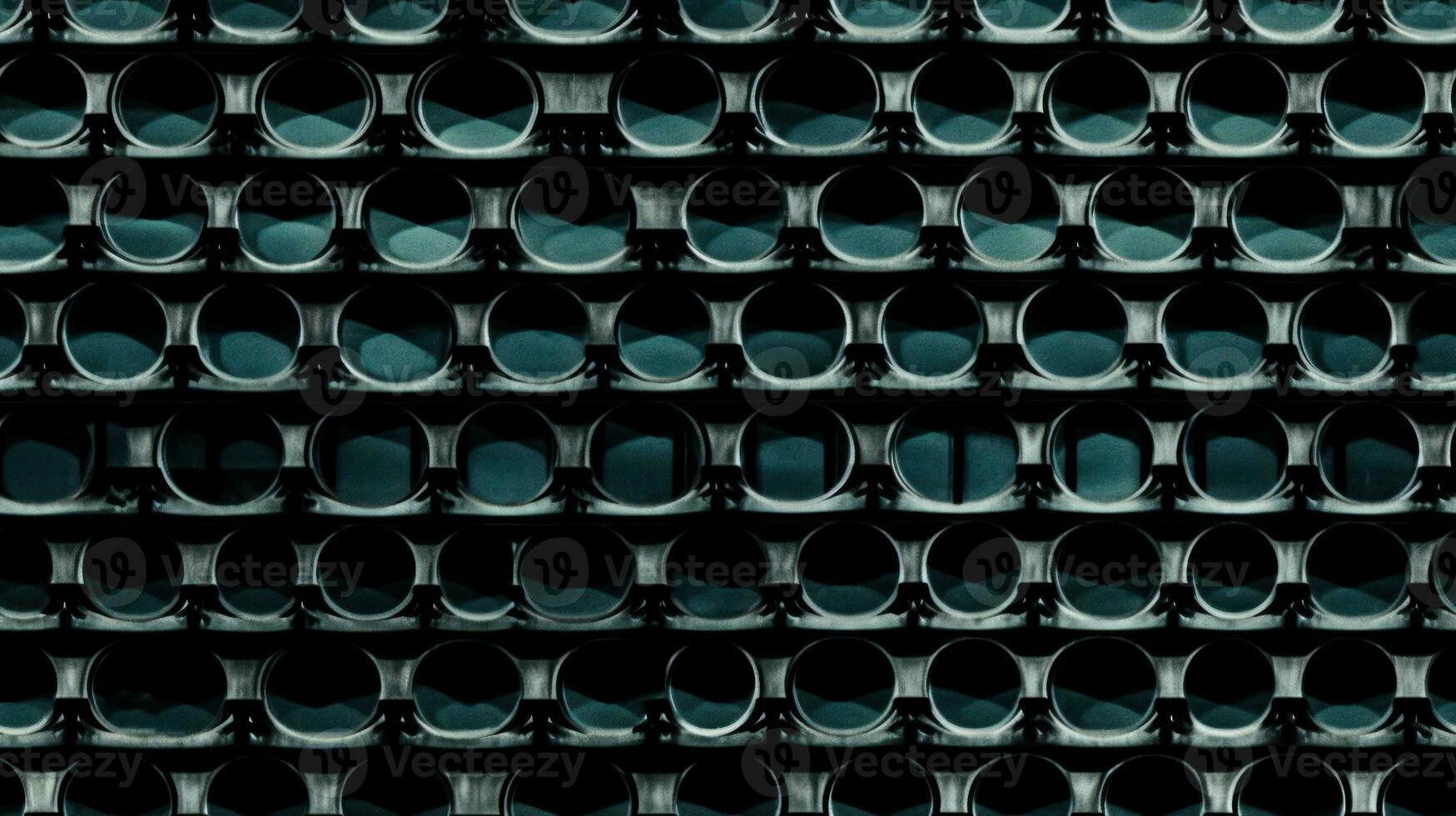 AI Generated Abstract Modern Geometry Exterior Architecture. Abstract business interior in minimalism. AI Generative. photo