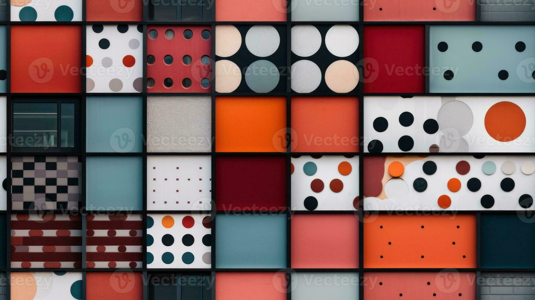 AI Generated Abstract Modern Geometry Exterior Architecture. Abstract business interior in minimalism. AI Generative. photo