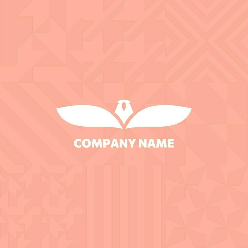 Geometric Peach Fuzz Theme Square Business Card template