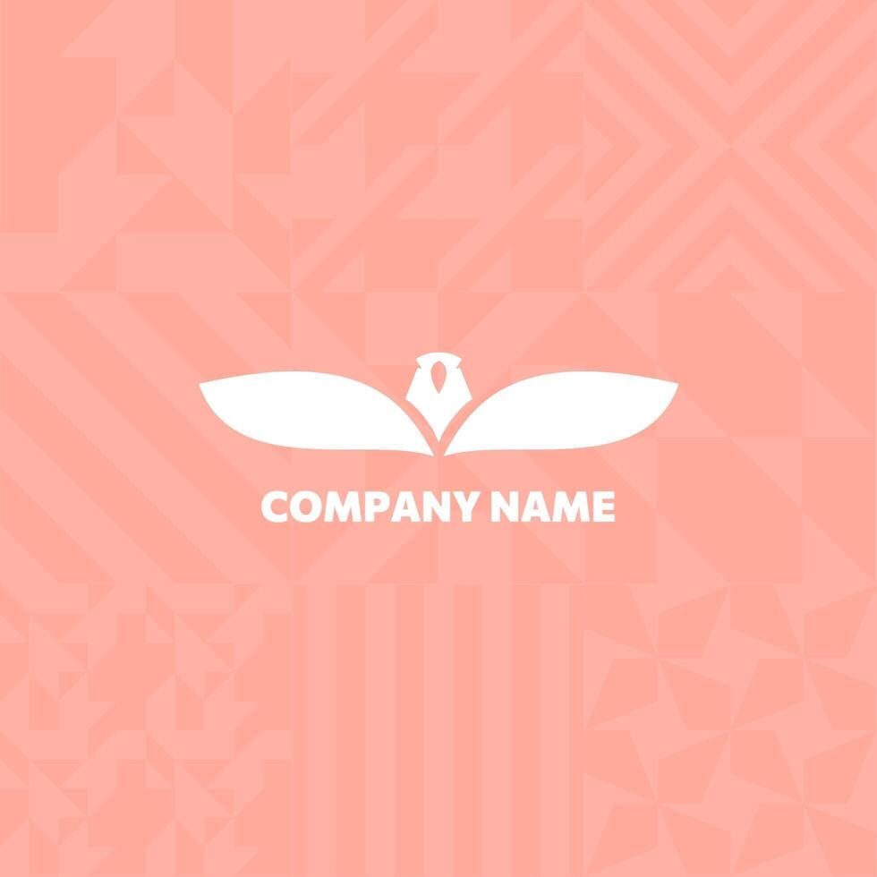 Geometric Peach Fuzz Theme Square Business Card template