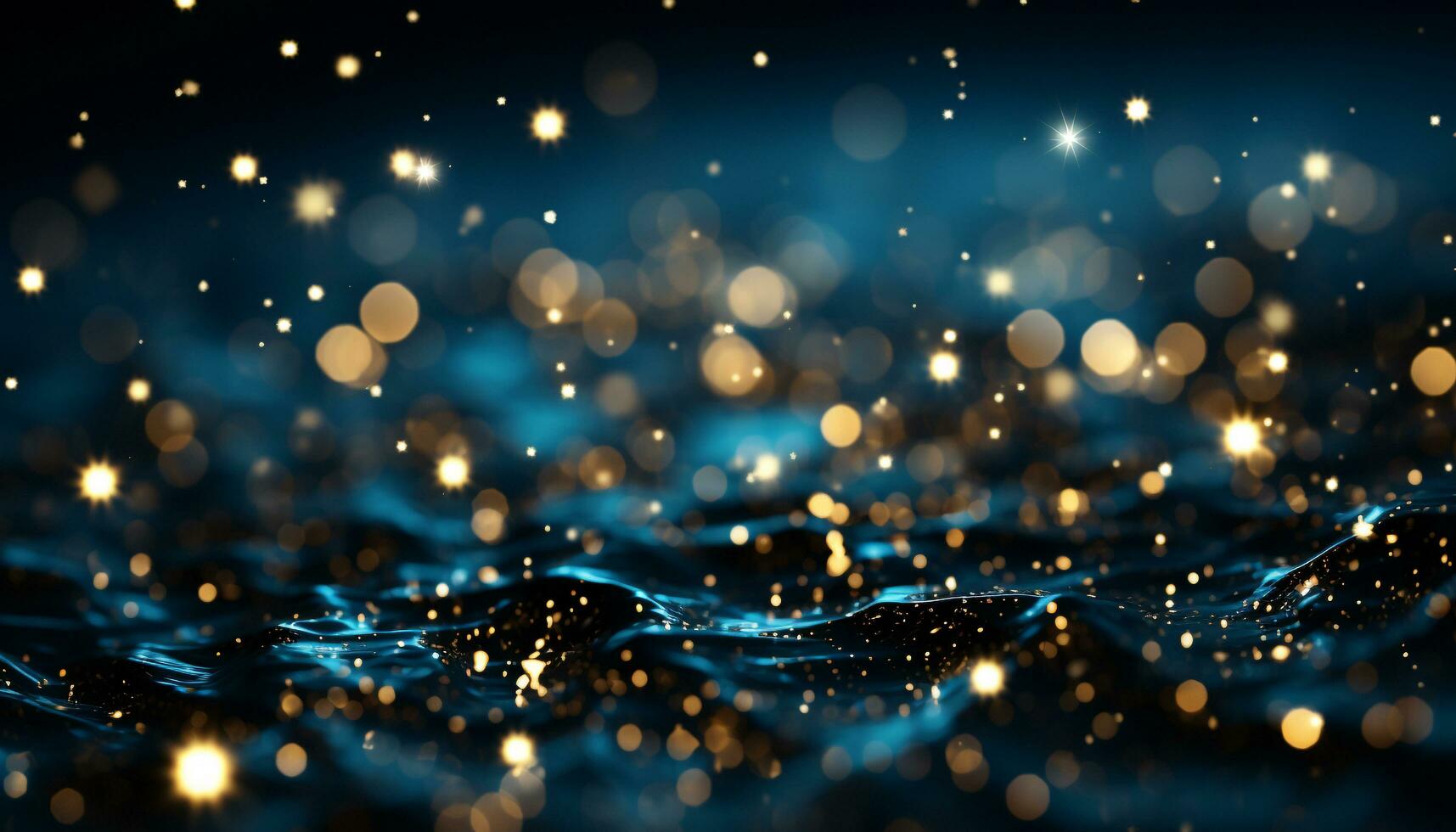 AI generated Glowing blue backdrop illuminates abstract celebration with vibrant colors generated by AI photo