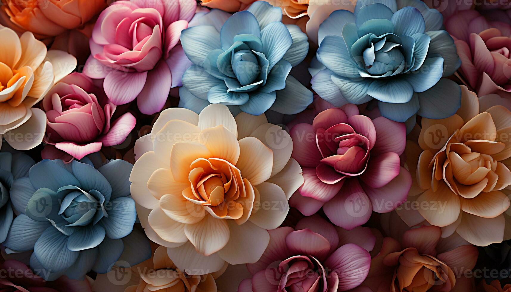 AI generated A vibrant bouquet of multi colored flowers brings nature elegance generated by AI photo