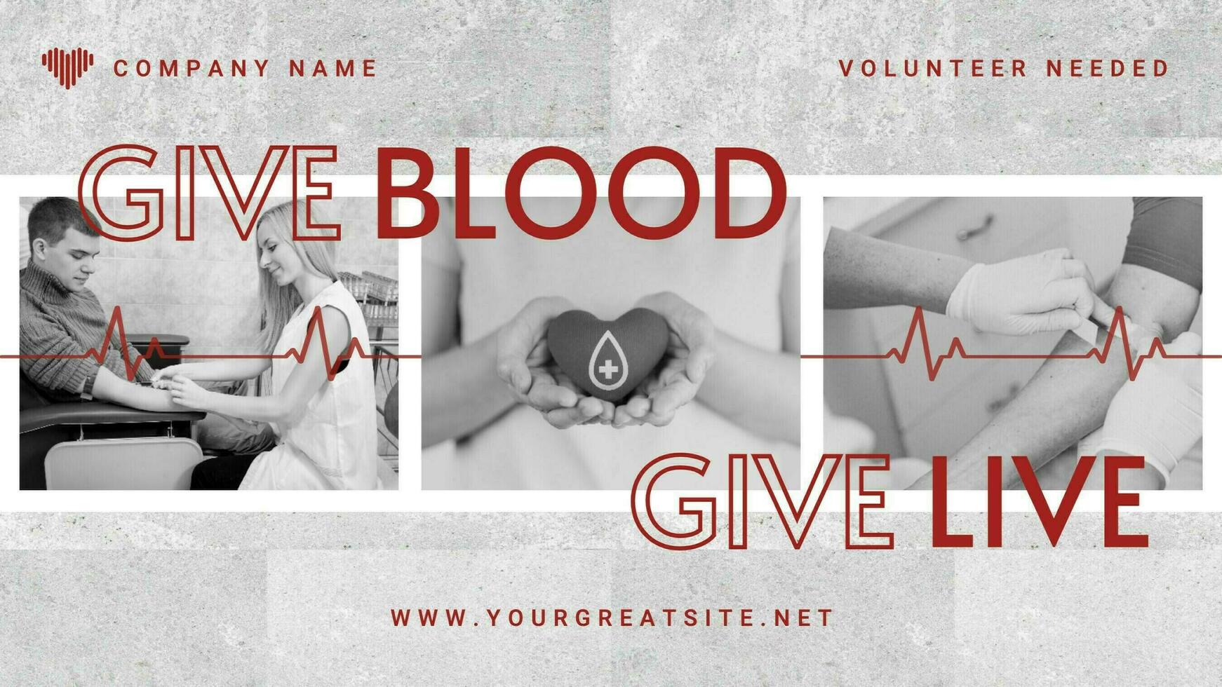 Blood Donor Volunteer for Twitter Post template