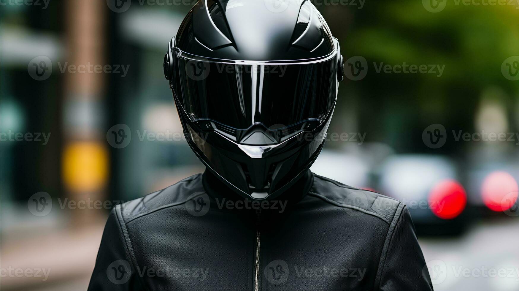 AI generated A person wearing a motorcycle helmet riding on a city Circuit Diagram