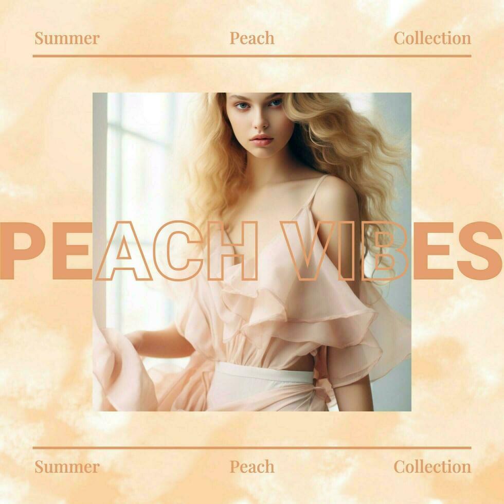 Peach Fashion Instagram Template