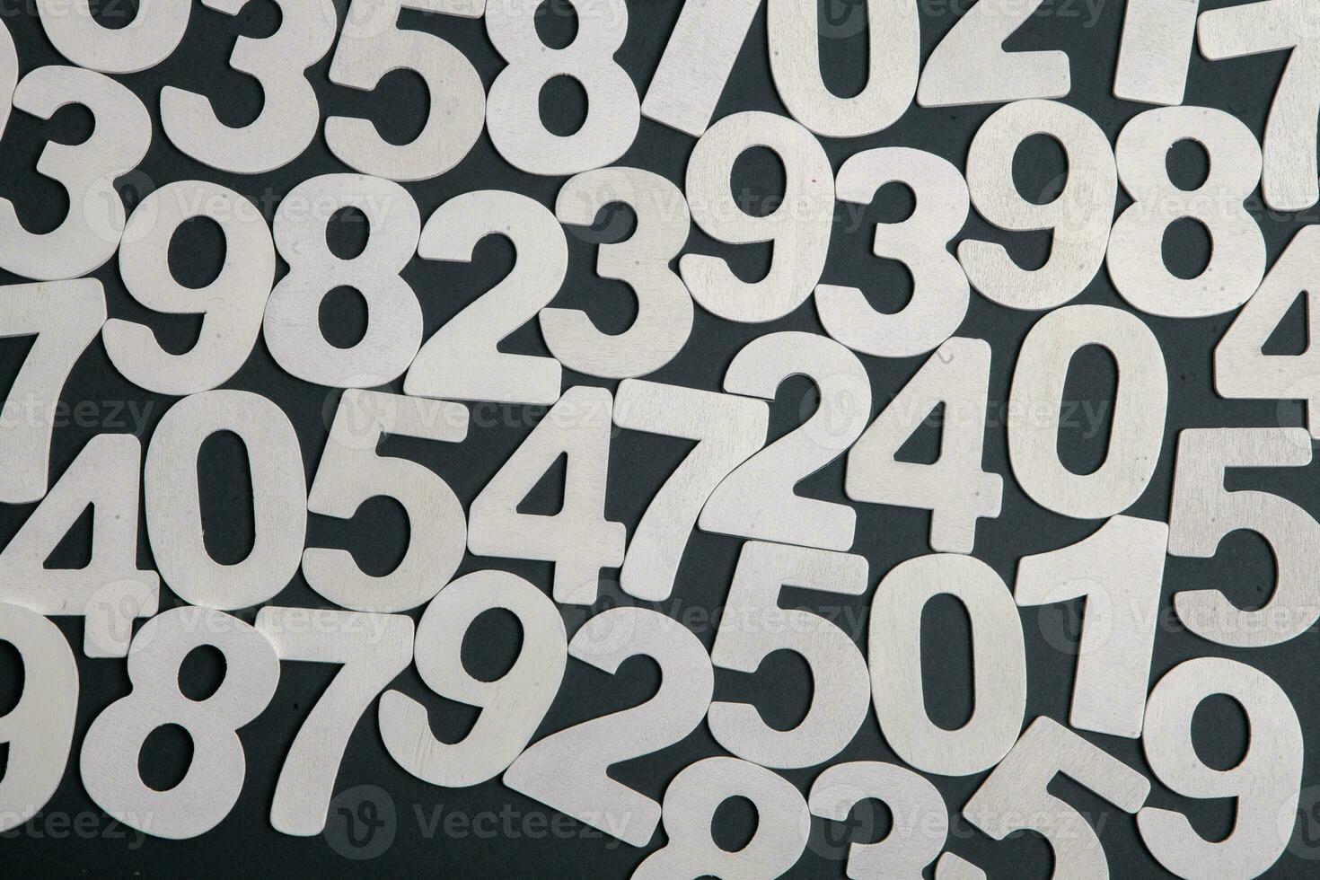 Background of numbers. from zero to nine. Numbers texture. Finance data concept. Matematic. Seamless pattern with numbers. financial crisis concept. Business success. photo