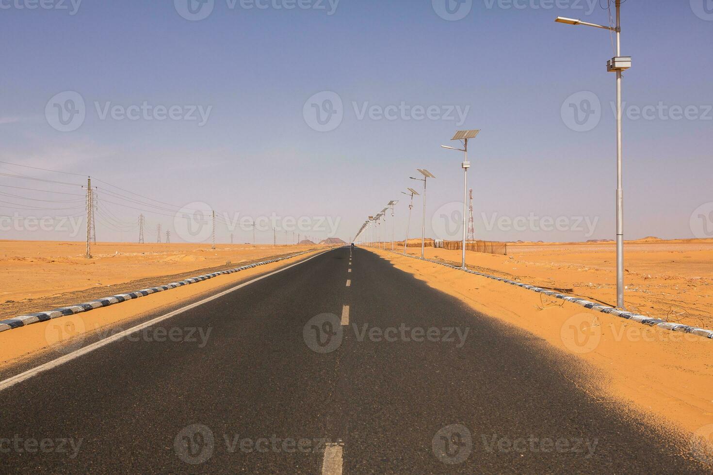 Landscape of sahara desert in Egypt. Conceptual for freedom, enjoying the journey. photo