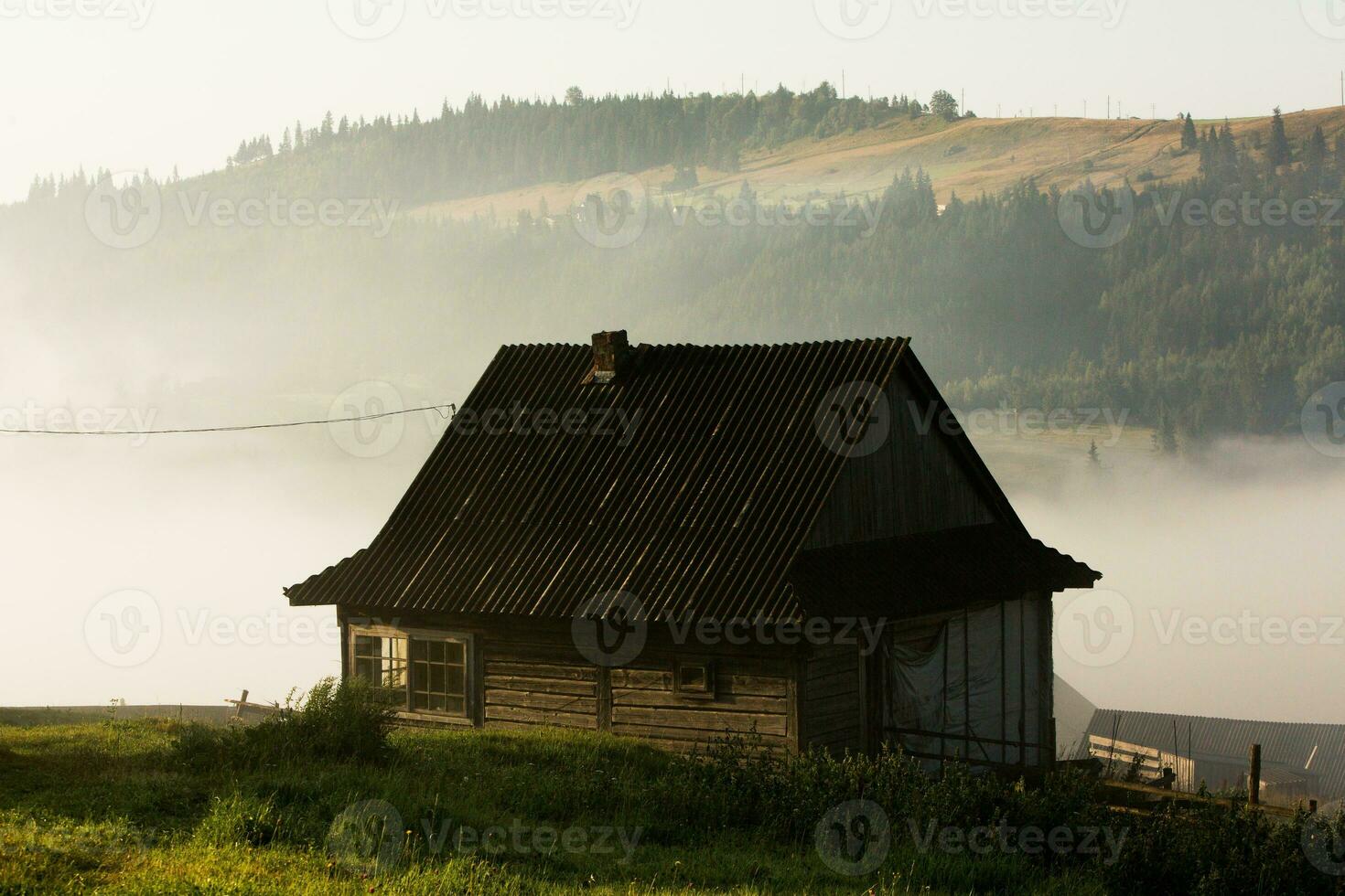 Summer landscape in the Carpathian mountains. View of the mountain peak Hoverla. Bautiful Ukrainian mountain Carpathian Hoverla. photo