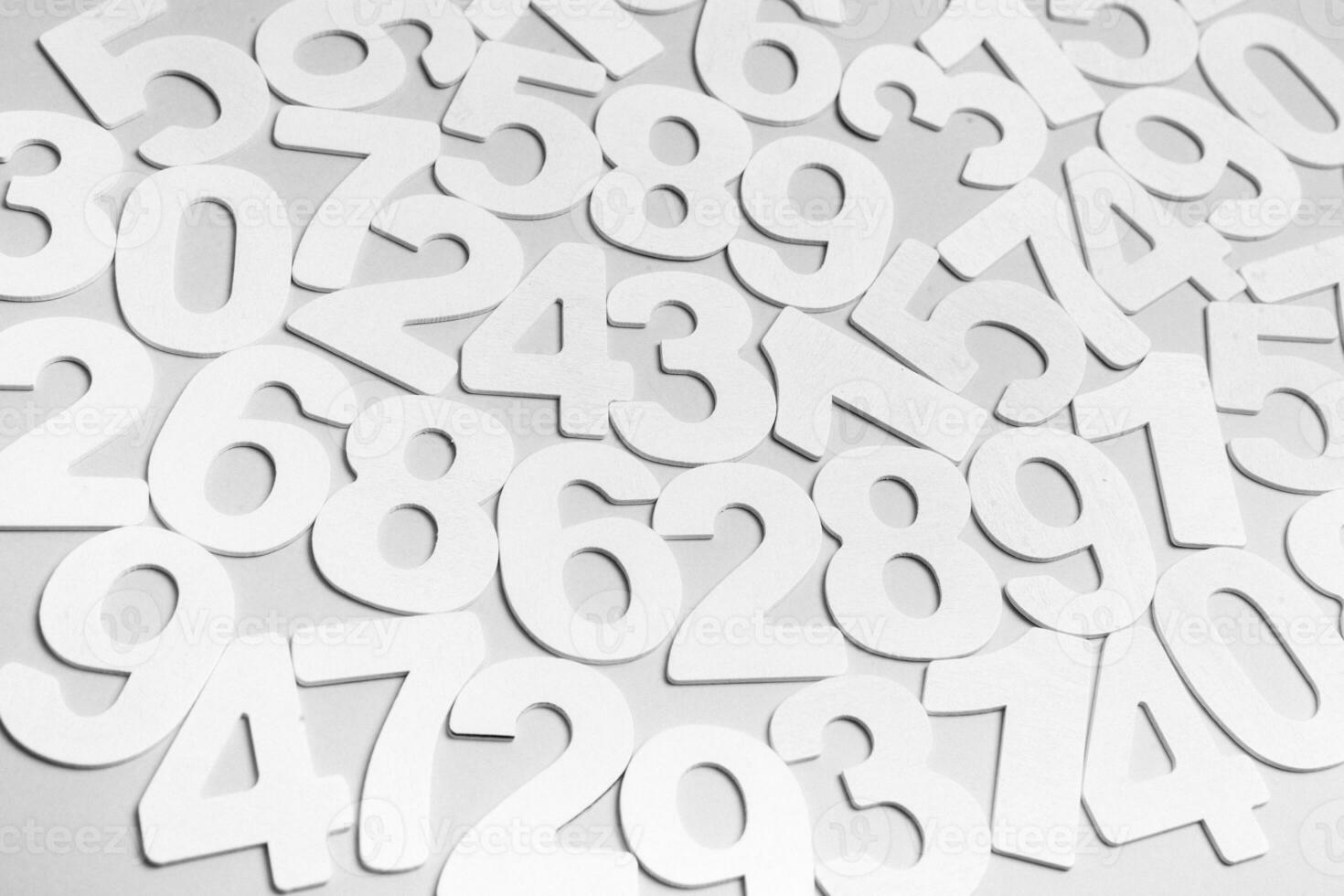 Background of numbers. from zero to nine. Numbers texture. Finance data concept. Matematic. Seamless pattern with numbers. financial crisis concept. Business success. photo