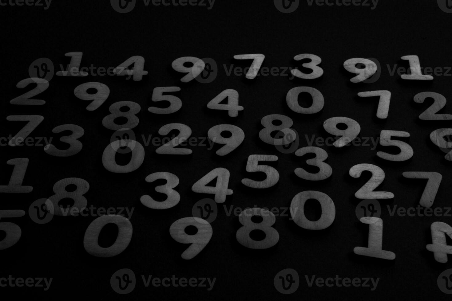 Background of numbers. from zero to nine. Numbers texture. Finance data concept. Matematic. Seamless pattern with numbers. financial crisis concept. Business success. photo