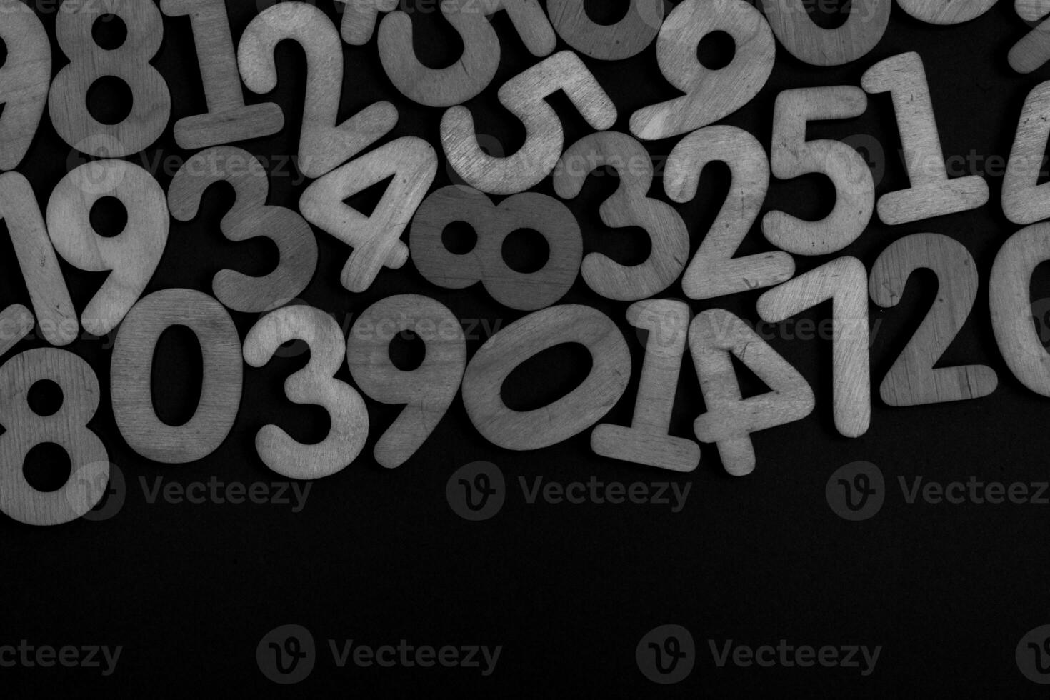Background of numbers. from zero to nine. Numbers texture. Finance data concept. Matematic. Seamless pattern with numbers. financial crisis concept. Business success. photo