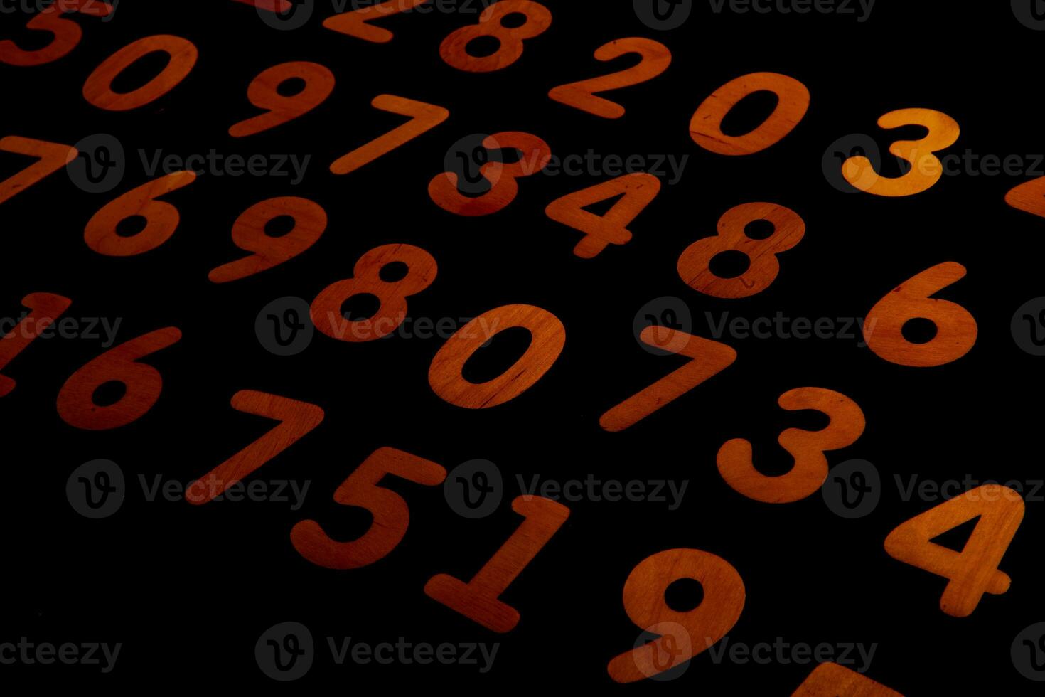 Background of numbers. from zero to nine. Numbers texture. Finance data concept. Matematic. Seamless pattern with numbers. financial crisis concept. Business success. photo