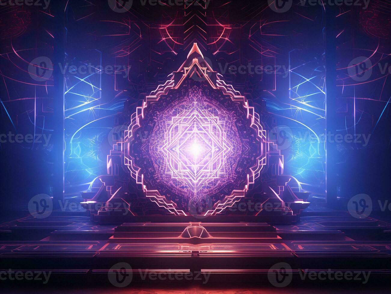 AI generated Dynamic LED Screen Mockup for Vibrant Displays - AI Generated photo