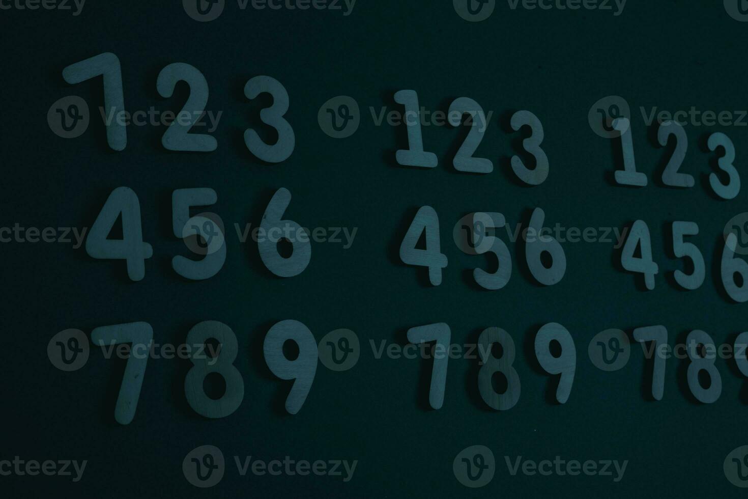 Background of numbers. from zero to nine. Numbers texture. Finance data concept. Matematic. Seamless pattern with numbers. financial crisis concept. Business success. photo