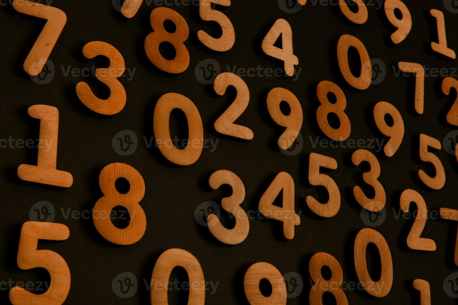 Background of numbers. from zero to nine. Numbers texture. Finance data concept. Matematic. Seamless pattern with numbers. financial crisis concept. Business success. photo