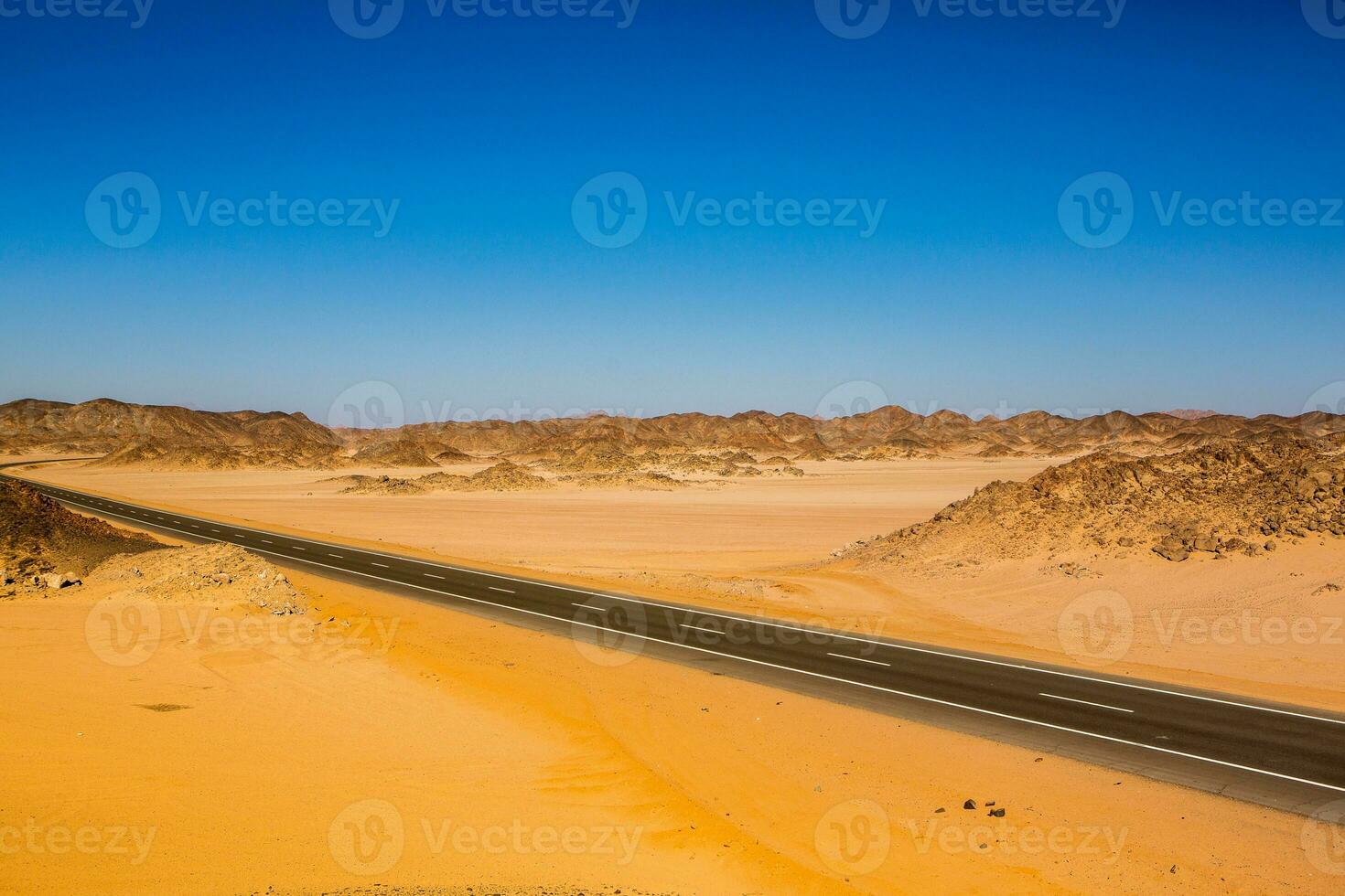 Landscape of sahara desert in Egypt. Conceptual for freedom, enjoying the journey. photo