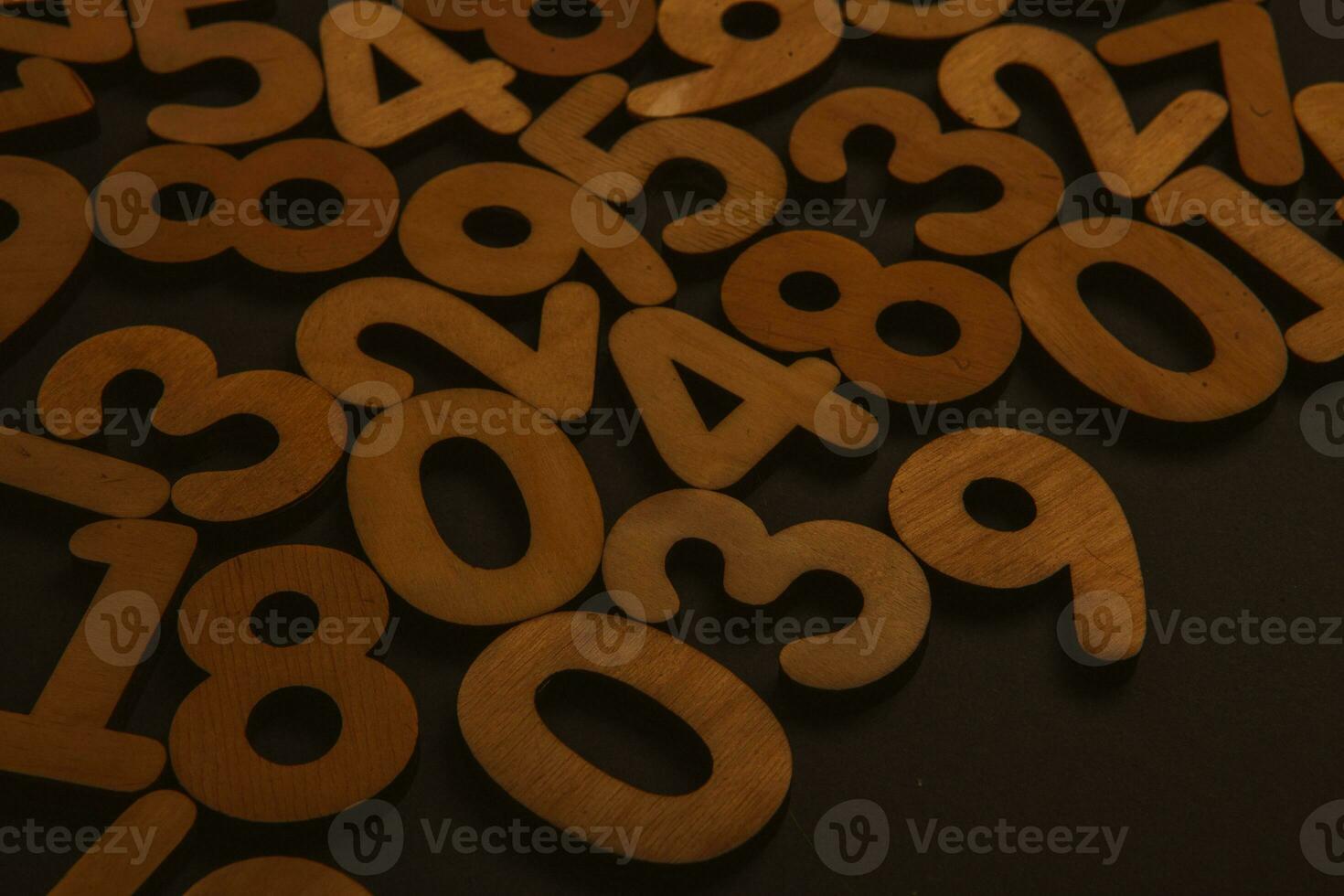 Background of numbers. from zero to nine. Numbers texture. Finance data concept. Matematic. Seamless pattern with numbers. financial crisis concept. Business success. photo