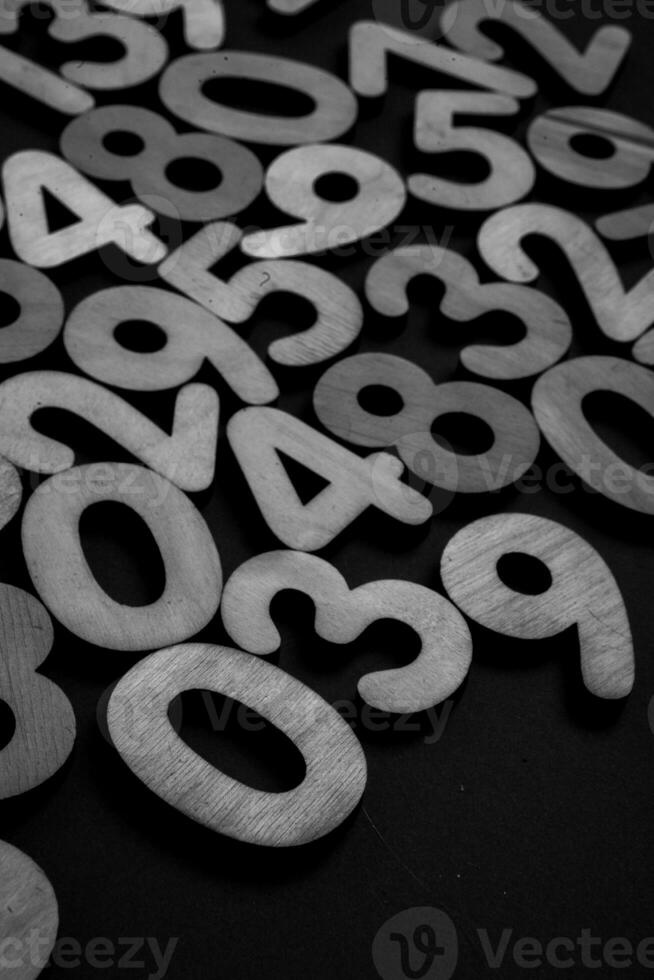 Background of numbers. from zero to nine. Numbers texture. Finance data concept. Matematic. Seamless pattern with numbers. financial crisis concept. Business success. photo