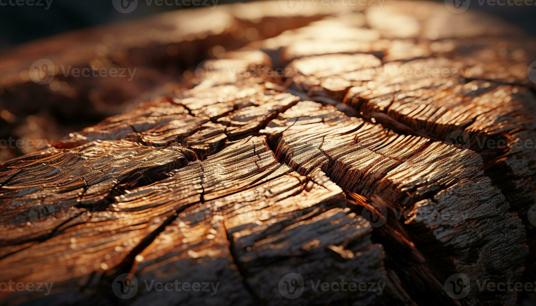 AI generated Rusty wood plank, old tree trunk, nature textured backdrop generated by AI photo